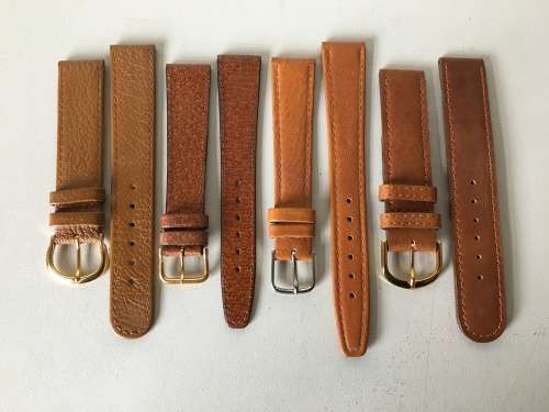 18mm geniune leather straps - 8 two piece straps