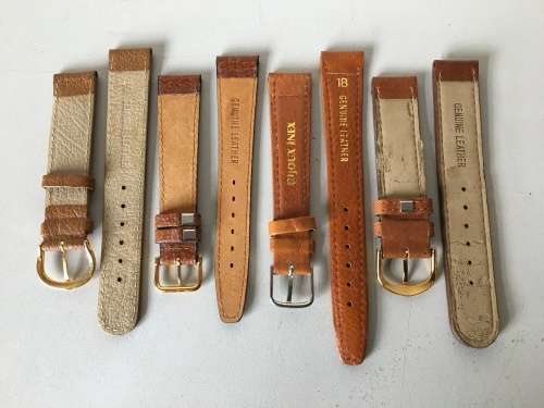 18mm geniune leather straps - 8 two piece straps