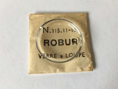 ROBUR -  31.51mm acrylic crystal with magnified date display