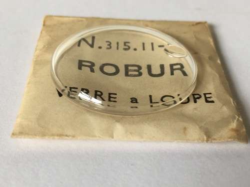 ROBUR -  31.51mm acrylic crystal with magnified date display