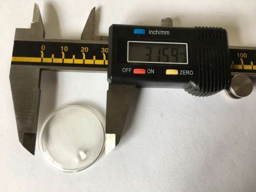 ROBUR -  31.51mm acrylic crystal with magnified date display