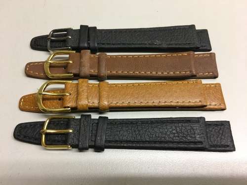 16mm geniune leather straps - 8 two piece straps