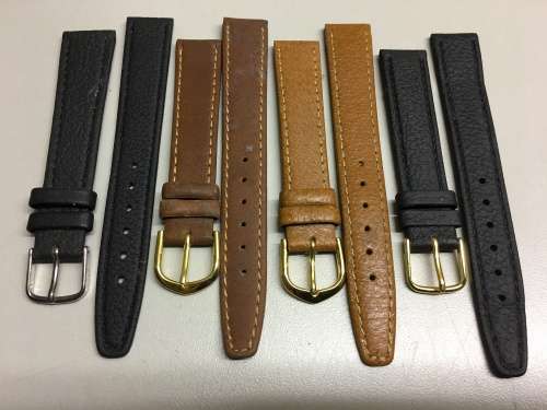 16mm geniune leather straps - 8 two piece straps