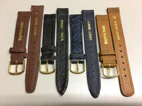 16mm geniune leather straps - 8 two piece straps