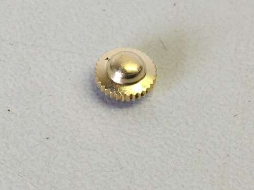 5.5mm Omega gold nipple/top-hat Brevet crown