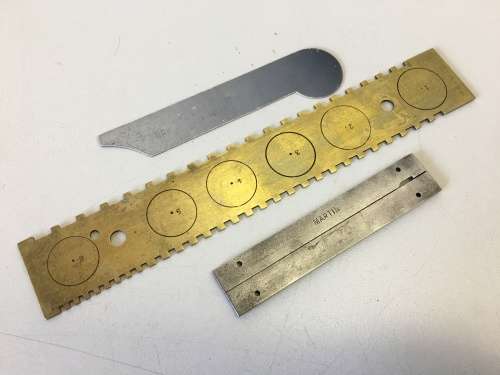 Mainspring gauge - pivot gauge, crystal ruler