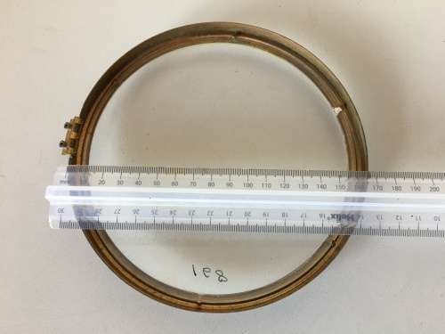 168mm clock dial frame with convex glass