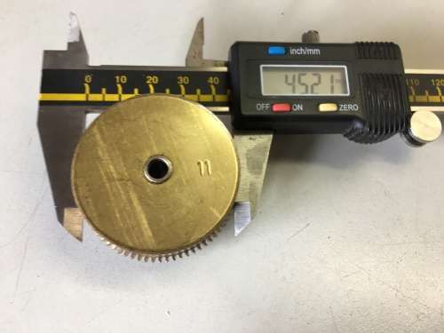 Clock mainspring barrels, center & intermediate wheels