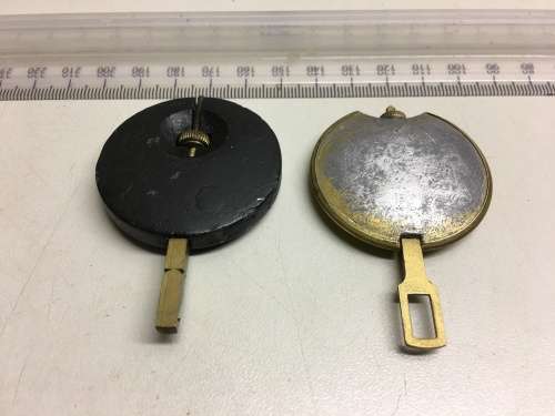 2 mantle clock pendulums