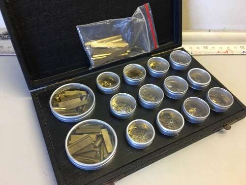 Brass clock numerals & hours markers