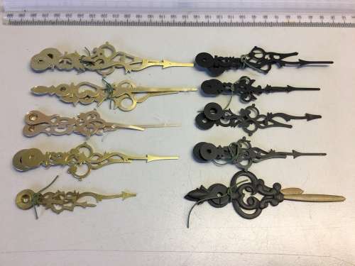 Fancy hands for quartz clock - 10 sets
