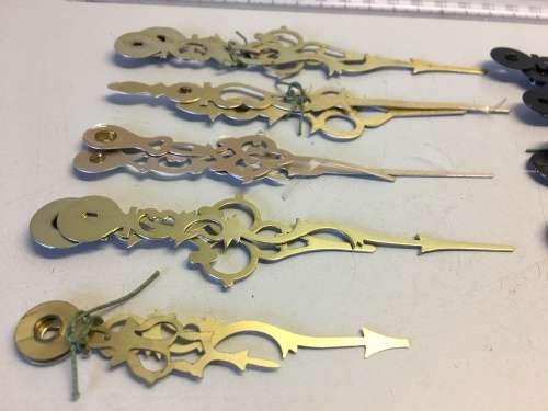 Fancy hands for quartz clock - 10 sets