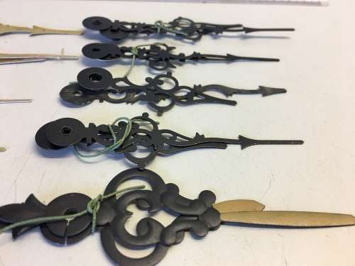 Fancy hands for quartz clock - 10 sets