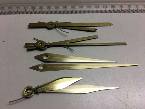 Assorted hands for quartz clock - 10 sets - #3