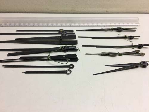 Assorted black hands for quartz clock - 10 sets - #4