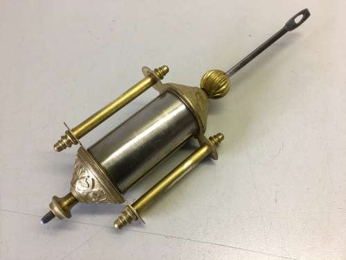 Cylinder type clock pendulum