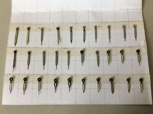 Assorted hour & minute hands for watch - 30 pieces - #17