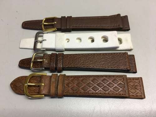 18mm geniune leather straps - 8 two piece straps - #14