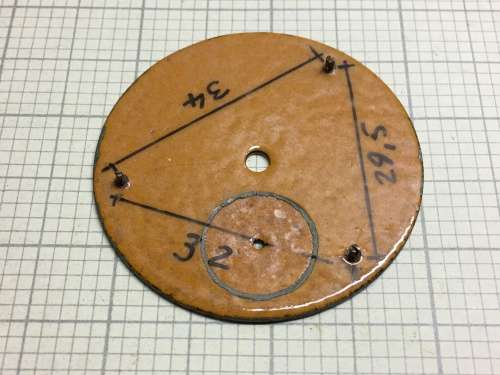 ELGIN - 45mm pocket watch dial - #1