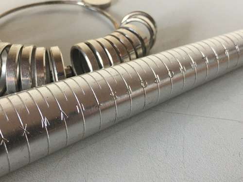 Jewelers ring sizer