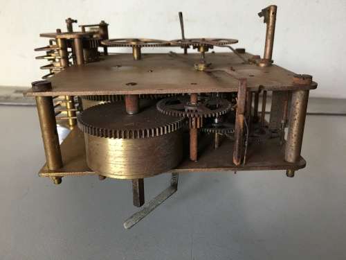 Old clock movement - 13cm - parts/repair