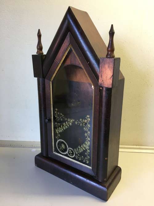 Antique wall clock case