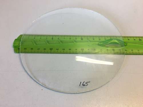 165mm convex clock glass