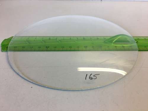 165mm convex clock glass