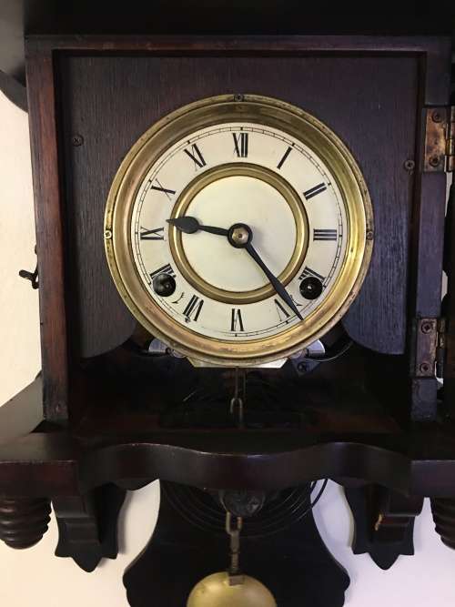 Antique wall clock - project/some repairs required