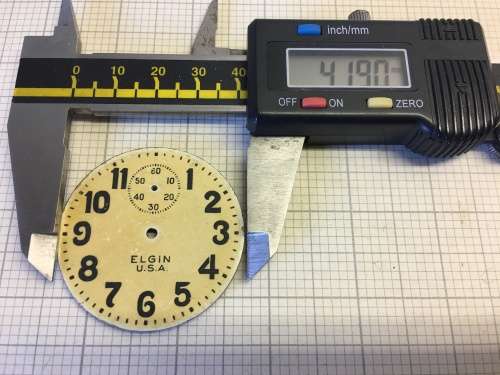 ELGIN - 42mm pocket watch dial - #4