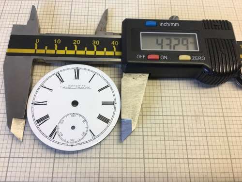 2 WALTHAM -  pocket watch dials - 42/43mm