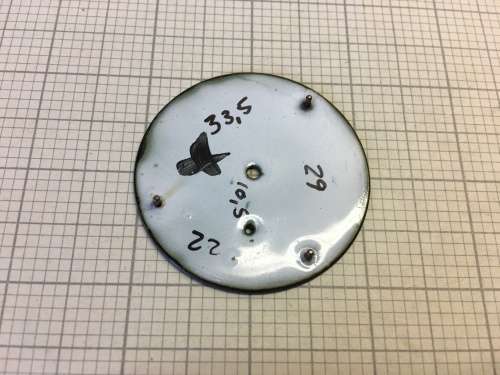 2 ELGIN -  pocket watch dials - 43mm