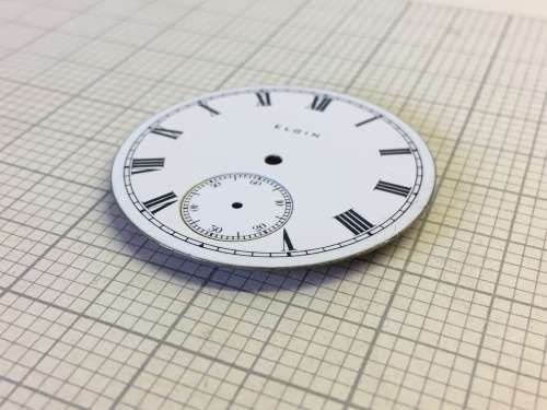 2 ELGIN -  pocket watch dials - 43mm