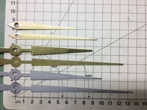 Assorted hands for quartz clock - 10 sets - #3