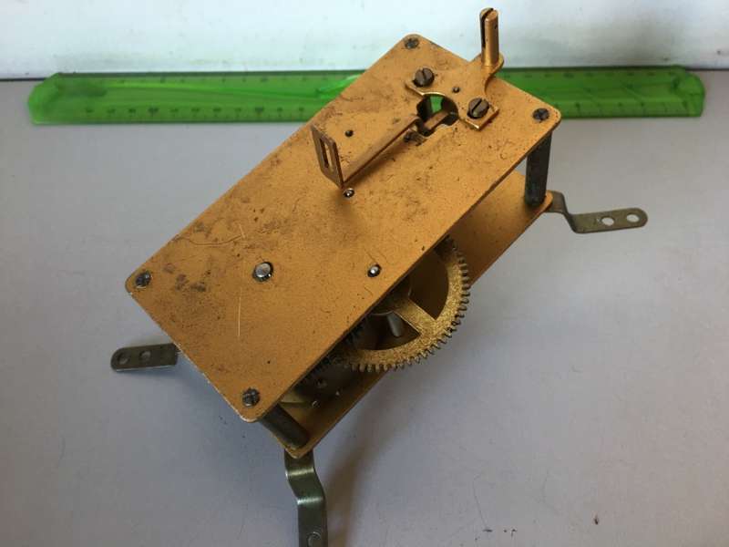 Old clock movement - parts repair - 56 x 114 - #1