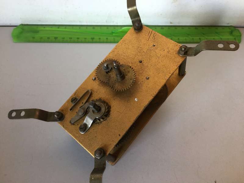 Old clock movement - parts repair - 56 x 114 - #1