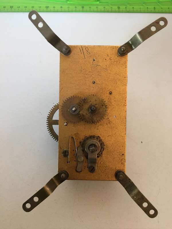 Old clock movement - parts repair - 56 x 114 - #1
