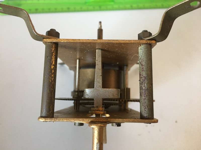 Old clock movement - parts repair - 56 x 114 - #1