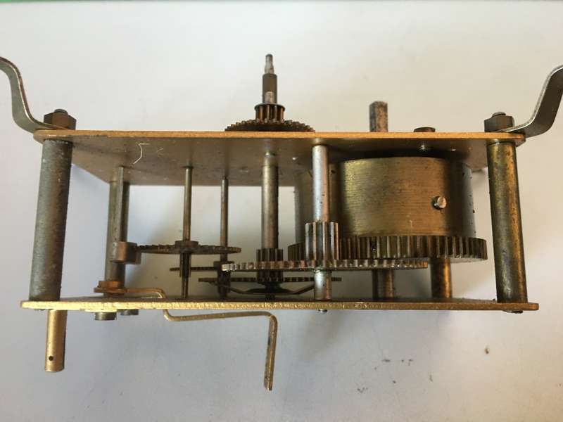 Old clock movement - parts repair - 56 x 114 - #1