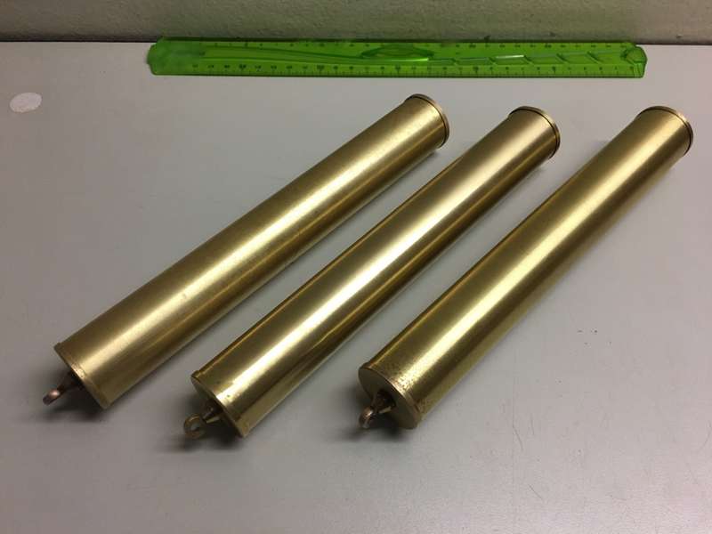 Clock weights -  brass outer shells