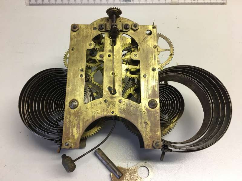 ANSONIA no.5 clock movement - parts repair