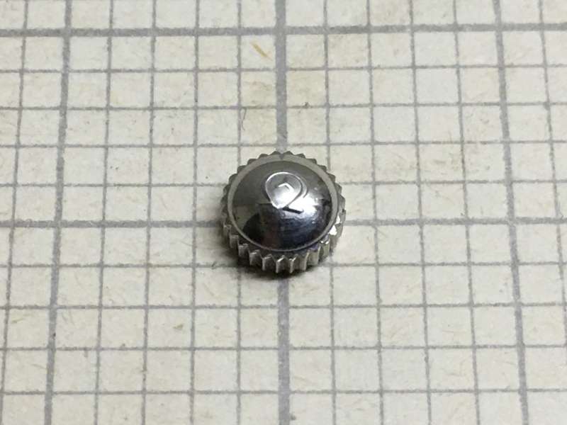 5.5mm Omega Mercedes stainless steel crown