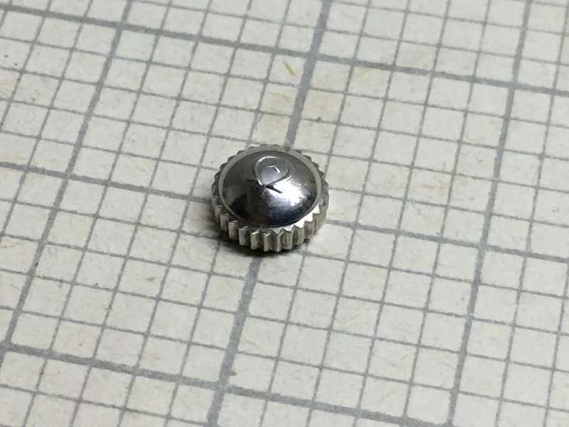 5.5mm Omega Mercedes stainless steel crown