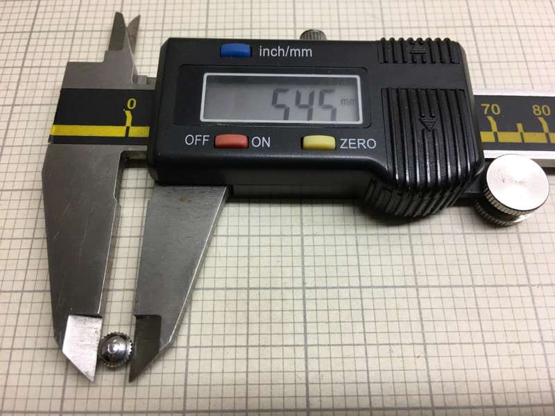 5.5mm Omega Mercedes stainless steel crown