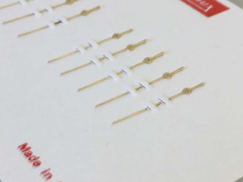 FROIDEVAUX - gilt seconds hands for gents watch - 10 pieces