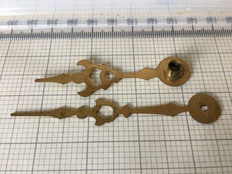 Brass hour & minute hands for clock #21
