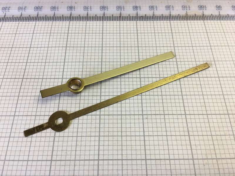 Brass hour & minute hands for clock #30
