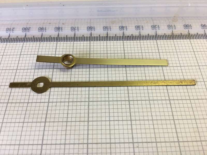 Brass hour & minute hands for clock #30