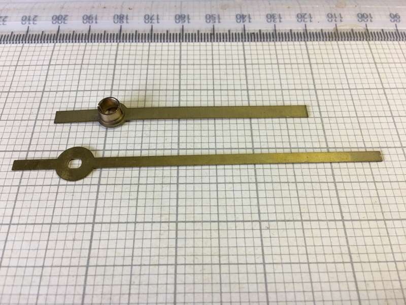 Brass hour & minute hands for clock #30