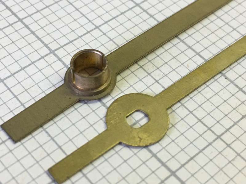 Brass hour & minute hands for clock #30